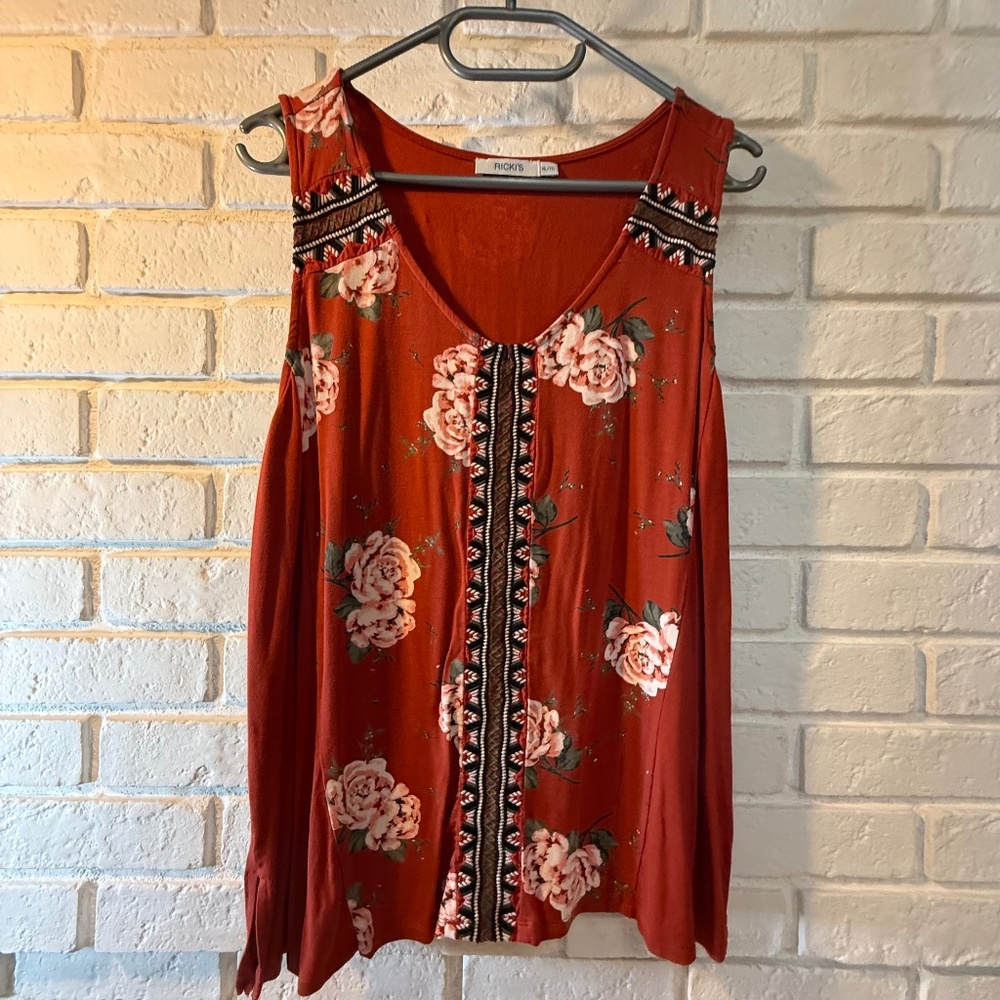 Floral Tank Top XL GUC